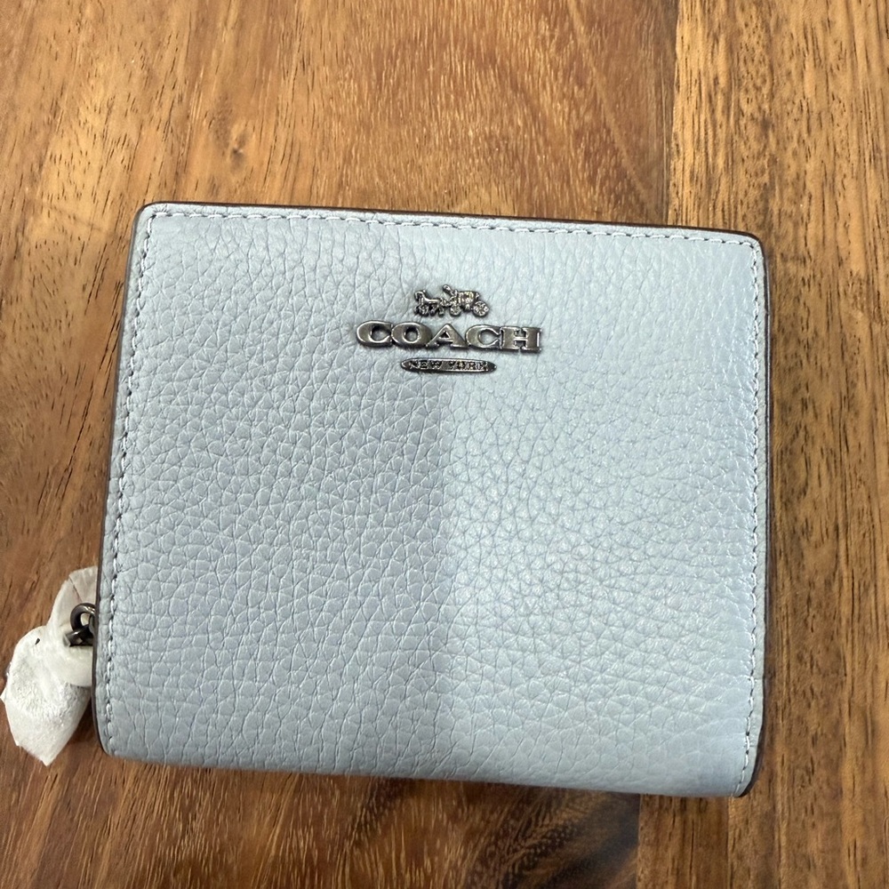 Coach Pale Blue Leather Women's Wallet